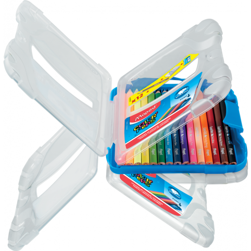 Maped drvene bojice 12/1 PVC box + gumica + šiljalo + grafitna olovka slika 3