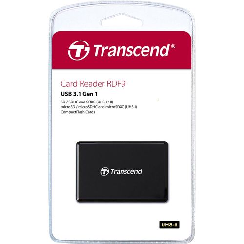 Transcend TS-RDF9K2 Card reader, USB 3.1 Gen. 1, SDHC UHS-II, SDXC UHS-II, micro SDHC UHS-I, micro SDXC UHS-I, and UDMA7 CompactFlash, Read up to 260MB/s & Write up to 190MB/s slika 3