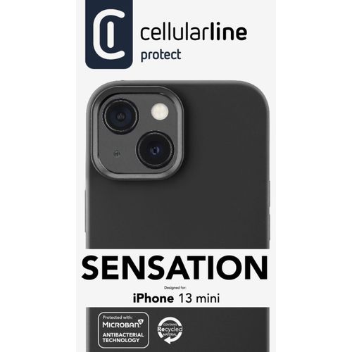 Cellularline Sensation silikonska maskica za iPhone 13 mini crna slika 5