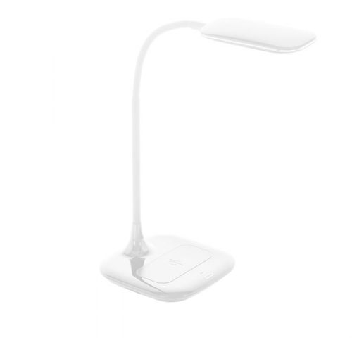 Eglo Masserie stona lampa/1, led, 3,4w, 470lm, dimabilna, na dodir, punjač za mobitel bela  slika 1