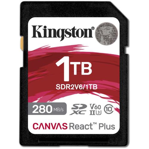 KINGSTON Memorijska kartica SDR2V6/1TB 1TB SDXC UHS-II 280R/150W U3 V60 slika 2
