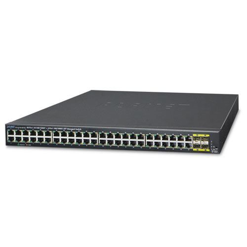 Planet 48-Port Managed Gigabit Switch 4 SFP Interfaces slika 1