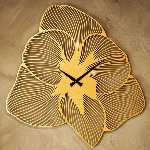 Wallity Ukrasni metalni zidni sat Azalea Metal Wall Clock - APS039 70 - crvena slika 4