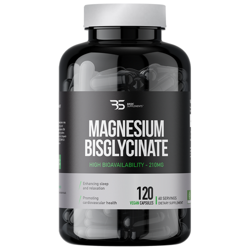 Basic Supplements Magnezijum Bisglicinat  - 120 Vegan Kapsula slika 1