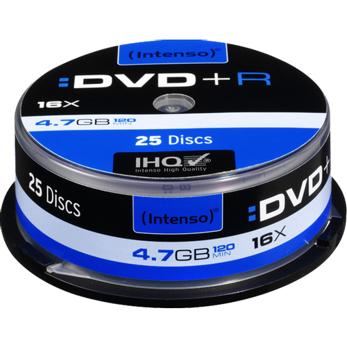 (Intenso) DVD+R 4,7GB pak. 25 komada Cake Box - DVD+R4,7GB/25Cake slika 1