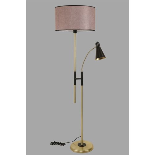 Forza Eskitme Lambader Silindir Hasır Gül Kurusu Abajurlu Dusty Rose
Copper Floor Lamp slika 2