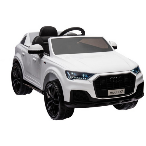Licencirani auto na akumulator Audi Q7 - bijeli/lakirani slika 1