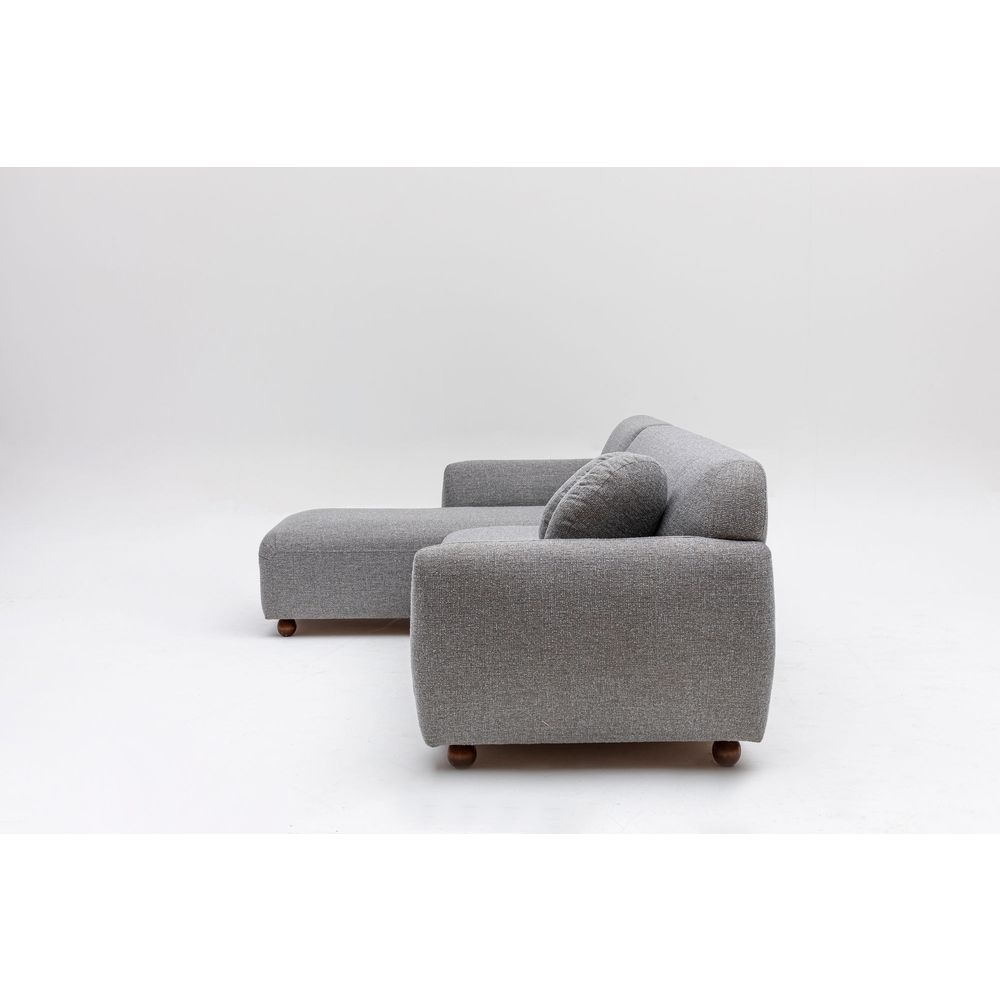 Eddy Corner (CHL-3R) - Svijetlosiva Ugaona Sofa slika 8