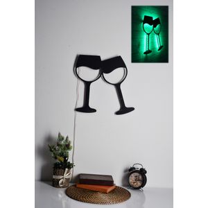 Wine Glasses - Green Green Decorative Led Lighting