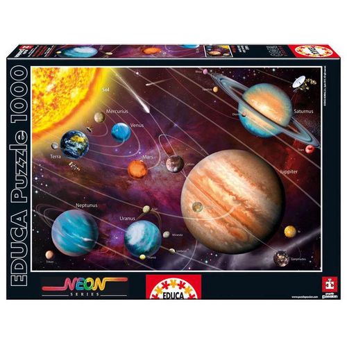 Puzzle Sistema Solar Neon 1000pz slika 1