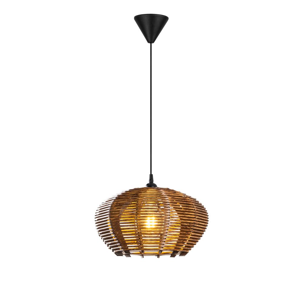 Luster Ellipse Antiquation sa Drvenim Tijelom slika 3