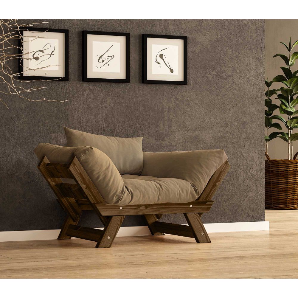 Baštenska Sofa za Jednu Osobu, CPT8132-140, Boje: Orah Camel slika 1