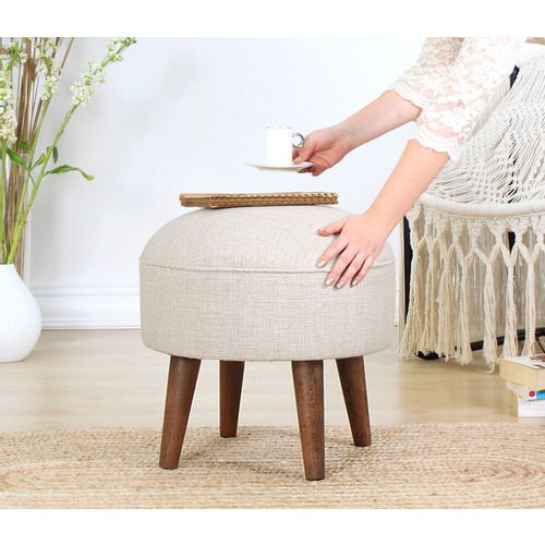 Deff - Cream Cream Pouffe slika 2