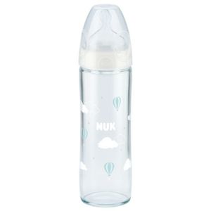 NUK Staklena flašica Classic 240ml 0-6mj, Bijela