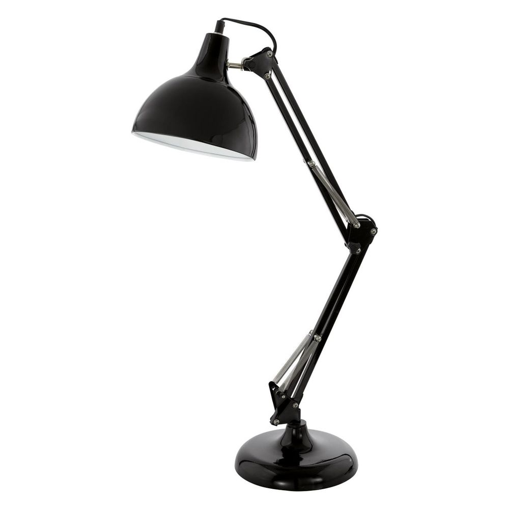 Eglo Borgillio Stolna Lampa E27, Crna slika 1