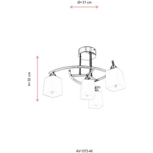 AV-1373-4K Chrome Chandelier slika 3