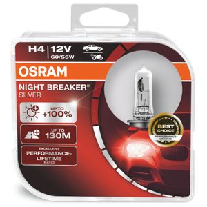 Sijalica H4 +100% OSRAM Night Breaker Silver - 2 kom,