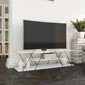 Canaz - White, Black WhiteBlack TV Stand