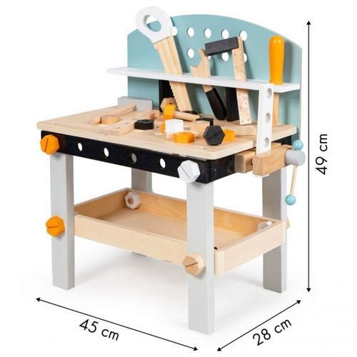 Eco Toys Drvena Radionica Sa Alatom 32 Elementa slika 4