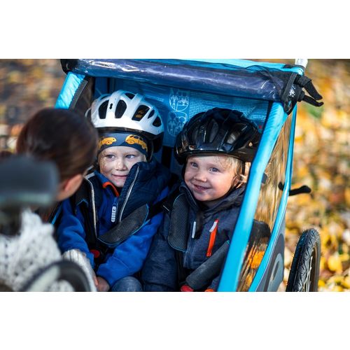 Thule Coaster XT crna dječja kolica i prikolica za bicikl za dvoje djece slika 17