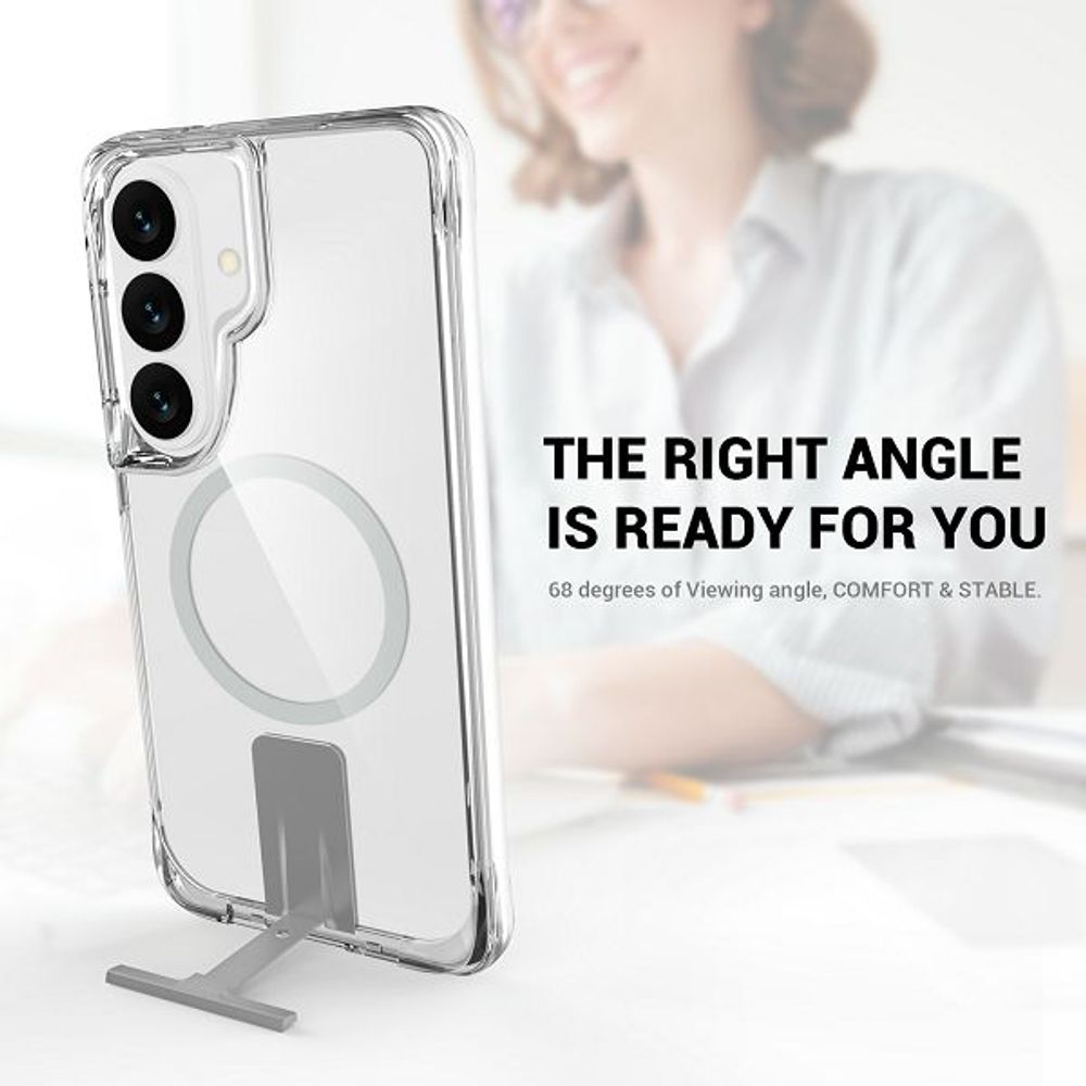 MM TPU SAM GALAXY S26 - DROP-PROOF PURE MAGSAFE KICKSTAND Clear slika 3