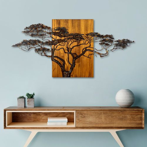 Acacia Tree - 329-A Multicolor Decorative Wooden Wall Accessory slika 2