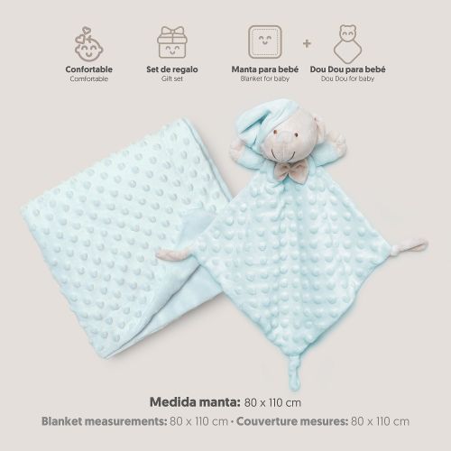 InterBaby set dekica Bubble i tješlica Bear Mint slika 7