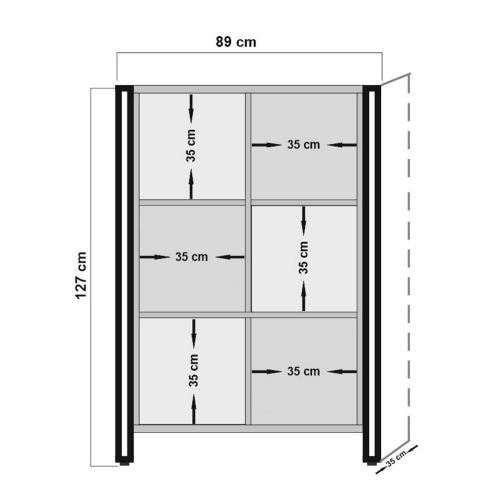 Hanah Home Arcas Erna Atlantic Pine Black konzolni sto slika 6