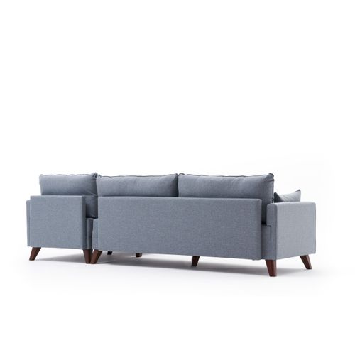 Atelier Del Sofa Kutna garnitura, Plava, Bella Soft Köşe Koltuk Right - Blue slika 7