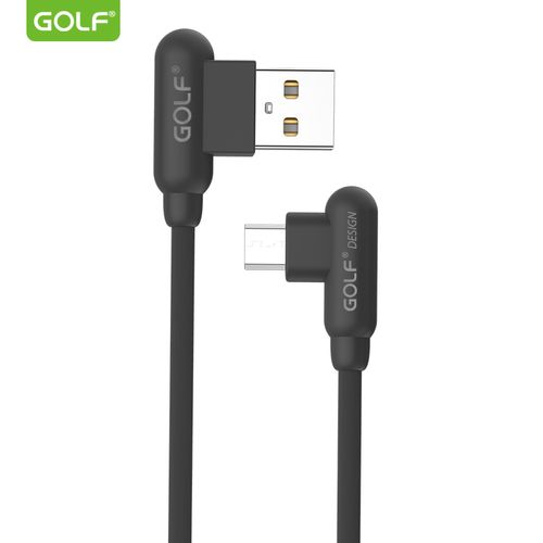 Mikro usb kabl 1m 90° GOLF GC-45m crni slika 1