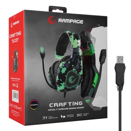 Rampage gaming slušalice rm-k8 crafting slika 7