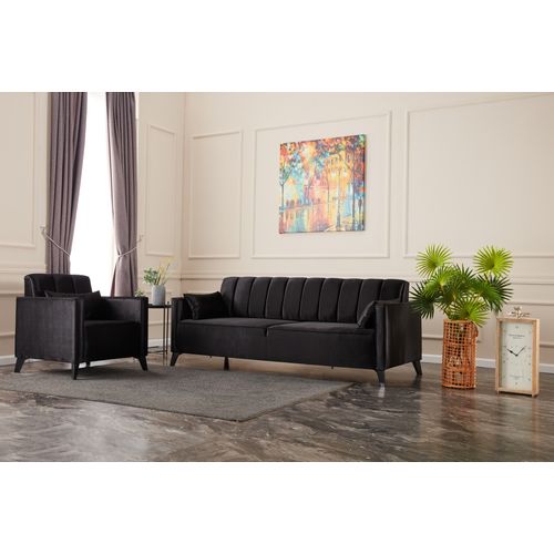Atelier Del Sofa Sofa, Crno, Ova 1-Seat - Black slika 3