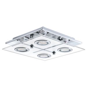 Eglo Cabo plafonjera/4, led, gu10, 4x3 w, krom/saten 