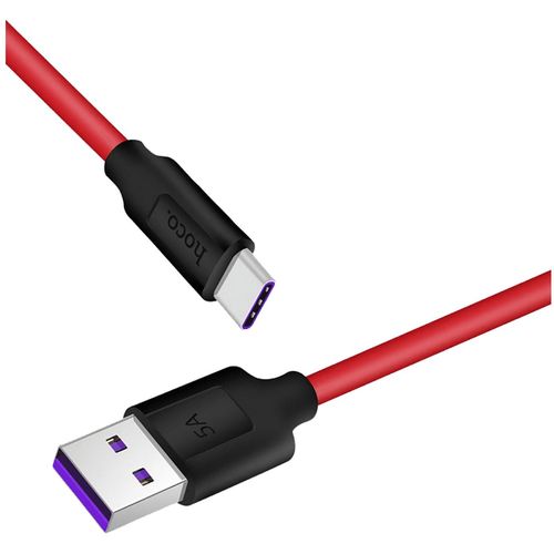 hoco. USB kabel za smartphone, USB type C, 1.2 met., 5 A - X11 Rapid Black/Red slika 3