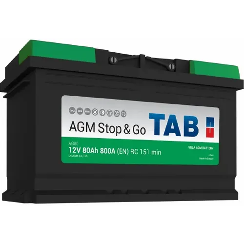 TAB AGM Stop & Go Akumulator 12V, 80Ah, D  slika 1