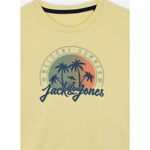 Dječja Majica Kratkih Rukava Jack & Jones Jjsummer Smu Vibe Tee - Rumena, 14 Godina slika 3