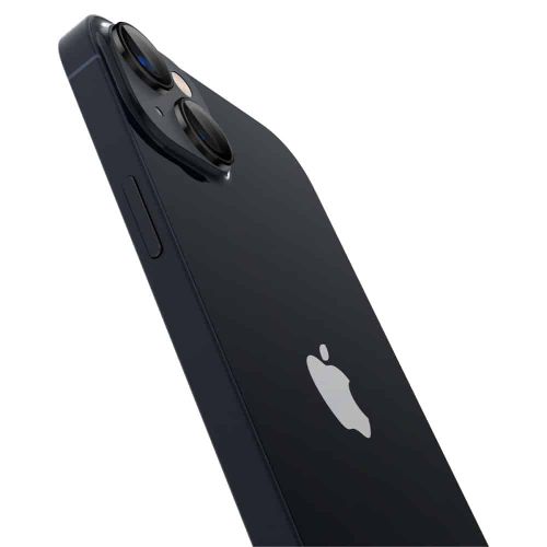 SPIGEN OPTIK.TR ”EZ FIT” ZAŠTITNO KALJENO STAKLO ZA KAMERU 2-KOM ZA IPHONE 14 / 14 PLUS CRNO slika 5