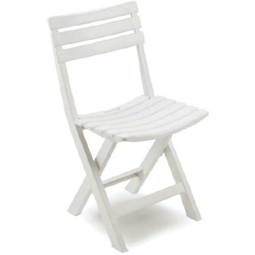 Baštenska stolica plastična mala Birki bela slika 1