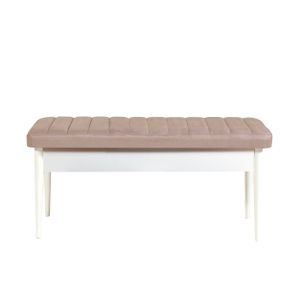 Woody Fashion Klupa, Bijela boja Kamen, Vina Bench - White, Stone