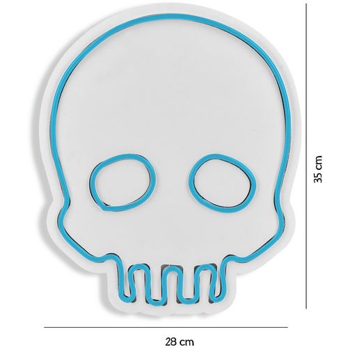 Wallity Ukrasna plastična LED rasvjeta, Skull - Blue slika 8