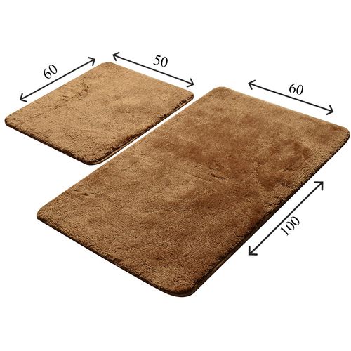 Colors of - Beige Beige Acrylic Bathmat Set (2 Pieces) slika 3