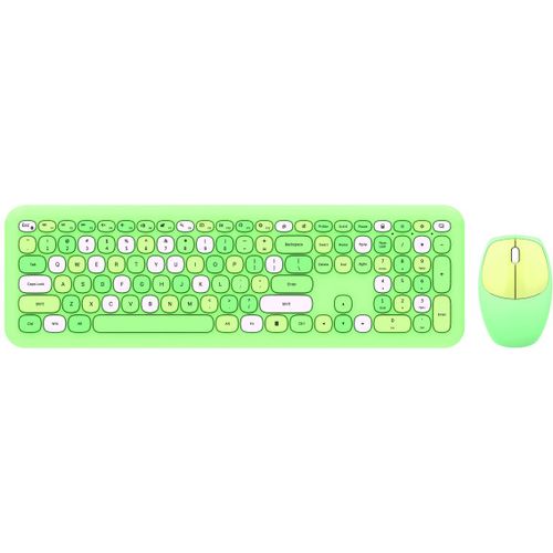 MOFII WL RETRO set tastatura i miš u ZELENOJ boji slika 1
