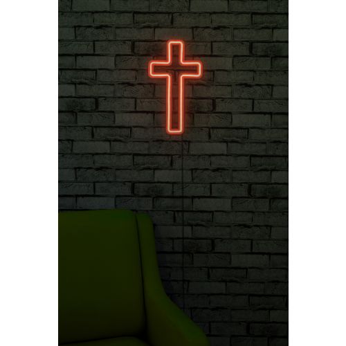 Wallity Ukrasna plastična LED rasvjeta, Cross Sign - Red slika 1