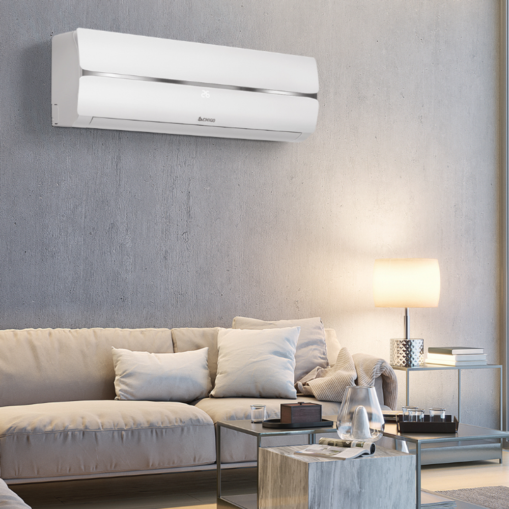 Klima Chigo 18000BTU, 5.1kW, A++, R32, -25°C ~ 50°C, s grijačem, WiFi, bijela slika 2