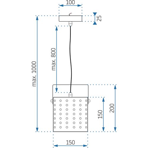 TOOLIGHT Moderna stropna svjetiljka App956-1cp crna slika 4