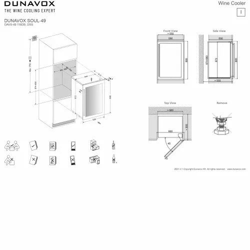 DXJ-42.100DB DUNAVOX vinska vitrina slika 7