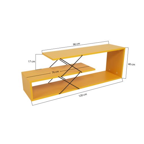 Woody Fashion Stalak za televizor, Žuta boja, Zigzag - Yellow slika 13