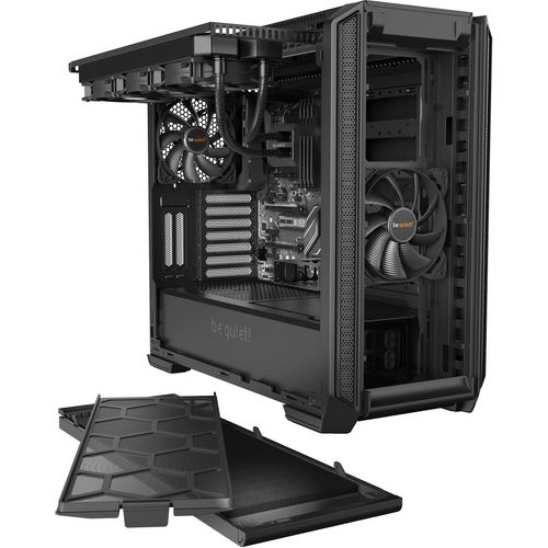 be quiet! BG026 SILENT BASE 601 Black, MB compatibility: E-ATX / ATX / M-ATX / Mini-ITX, Two pre-installed be quiet! Pure Wings 2 140mm fans, Ready for water cooling radiators up to 360mm slika 7