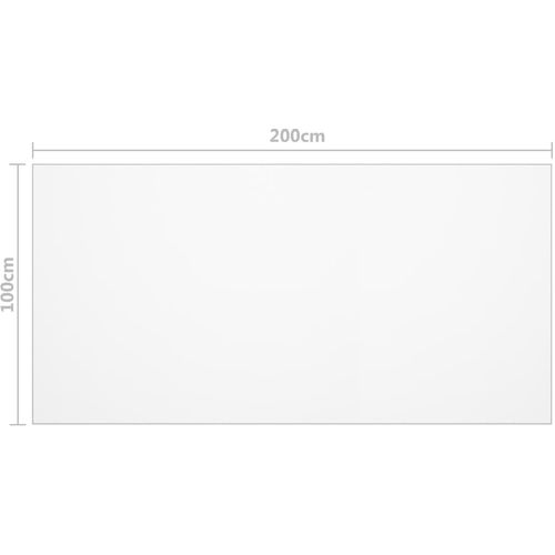 Zaštita za stol prozirna 200 x 100 cm 2 mm PVC slika 12