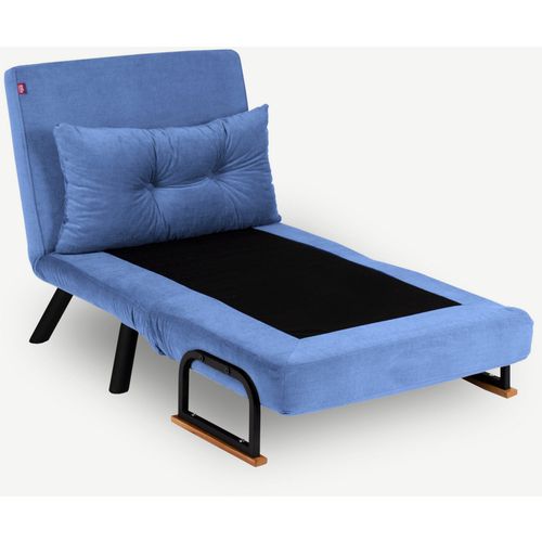 Atelier Del Sofa Fotelja na razvlačenje, Plava, Sando Single - Blue slika 3